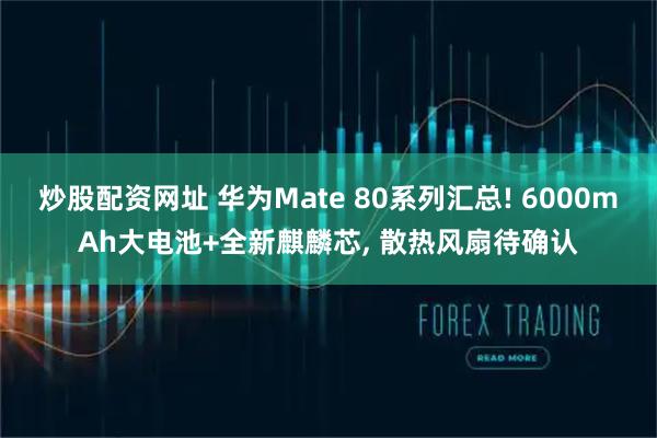 炒股配资网址 华为Mate 80系列汇总! 6000mAh大电池+全新麒麟芯, 散热风扇待确认